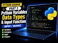Python for Beginners Variables Data Types Input Function