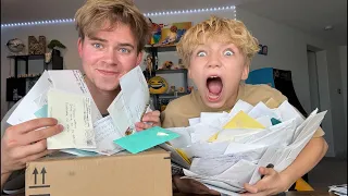 Opening fan mail!