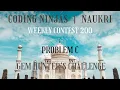Code360 Coding Ninjas Weekly Contest 200 Problem C Gem s Hunter Challenge 2 METHODS