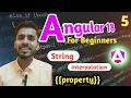 Angular 18 String Interpolation in Angular 18 aadiandjava