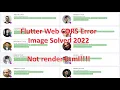 Flutter Web Cors Error Image Solved 2022 not render html