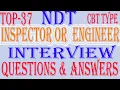NDT Level II QAQC Inspector Interview Questions and Answers Bilal EduInfo