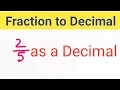 as a Decimal 2 5 as a Decimal How to calculate as a decimal What is as a decimal
