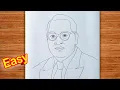 Dr Br Ambedkar Drawing Easy Constitution Day Drawing Ambedkar Drawing