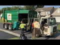 Roaring Waste Management WXLL McNeilus MSL Garbage Truck Packing Recycling