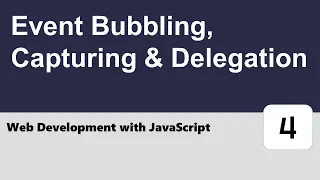 Web Development with JavaScript - Event Bubbling Capturing Delegation
