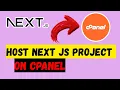 How to host Next JS Project on cPanel