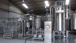 maheu manufacture with steam infusion maize hydration factory footage oal