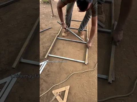 Fast and unique stool, fabrication, quick and creative metal stool making #s￼tool #fabrication