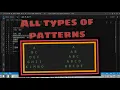 Alphabet patterns in C language using loops