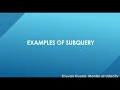 Subquery example in PostgreSQL - part 1