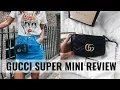 GUCCI MARMONT SUPER MINI REVIEW WHAT FITS 6 WAYS TO WEAR IT CIARA O DOHERTY