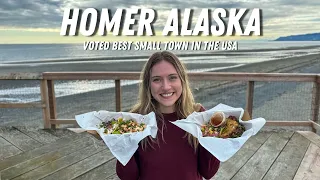 2023 Alaska Roadtrip The Little Town of Homer Alaska Best Small Town in the US Travel Couple