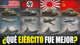 COMPARATIVA de los MEJORES aviones, tanques y buques de la 2° Guerra