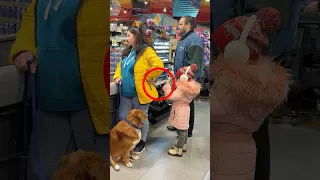 A Secret SIGNAL Will Save This Little Girl from Danger!  #shorts #dog