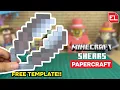 How to Make Shears FREE TEMPLATE - Minecraft DIY Tutorial