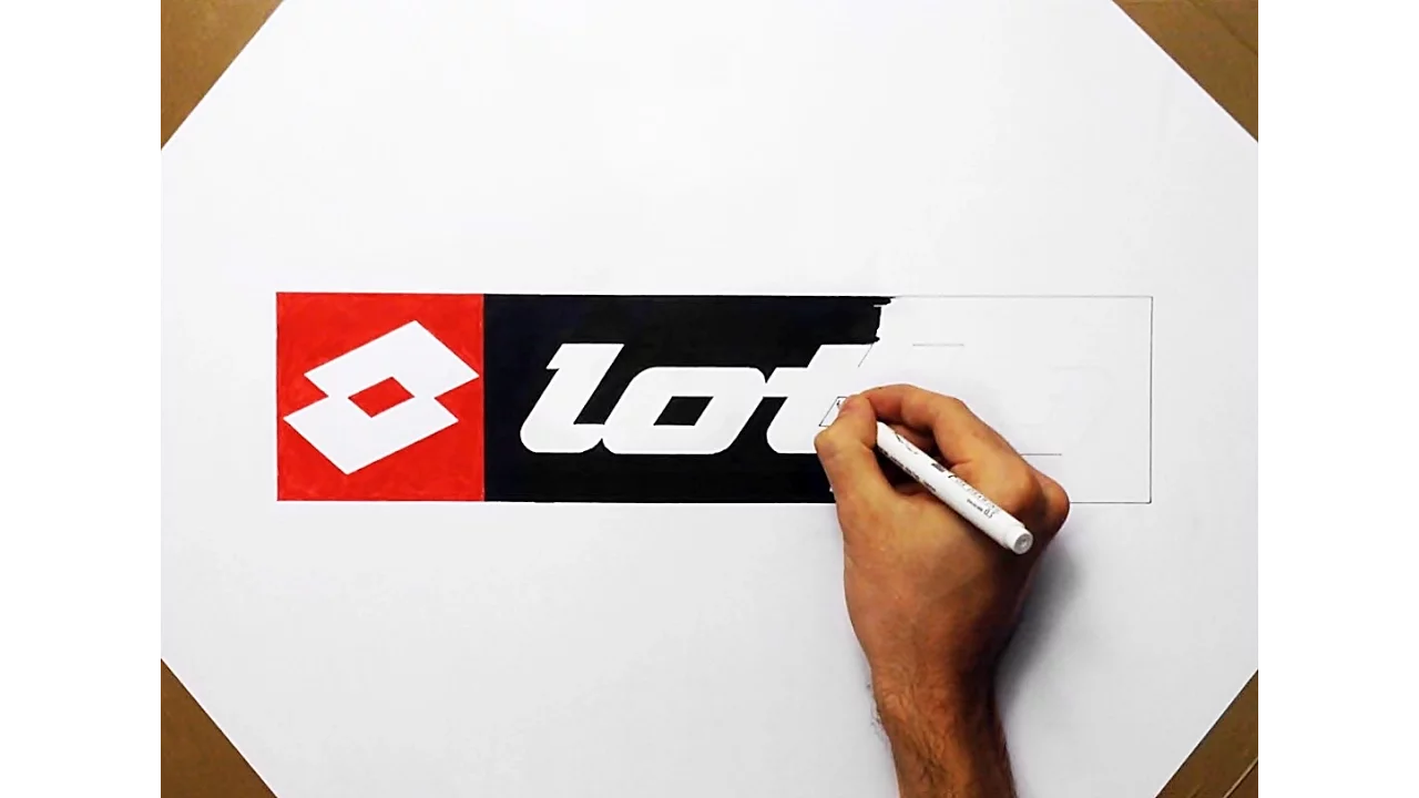 How To Draw Lotto Football Logo - Speed Drawing Art