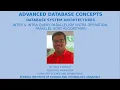 ADVANCED DATABASE CONCEPTS - PART 4 PARALLEL DATABASES