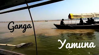 triveni sangam meeting place of yamuna u0026 ganga prayag allahabad city