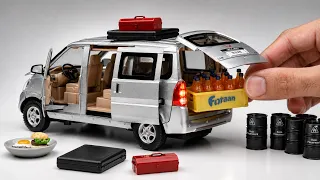 Wuling Omni Mini Van 1:24 Diecast Model Car | Unboxing RP
