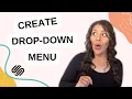 How To Add A Drop-Down Menu In Squarespace 7 1 2022 Tutorial
