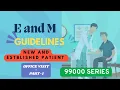 Evaluation and management guidelines - office visit
