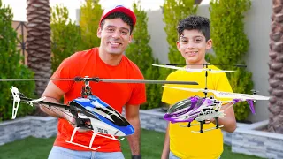 Download Jason plays with new helicopter and airplane challenge MP3