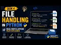Task 4 File Handling in Python Read Write Append Files Explained Skillify Python project