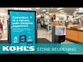 Safety Measures in Our Stores Kohl s Stores Now Open