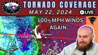As It Happened LIVE Temple Texas Tornado and 100mph Winds on May 22 2024