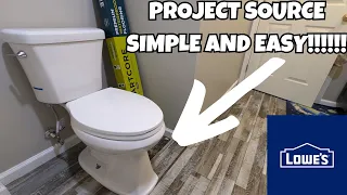 Project Source Danville White Elongated Toilet REVIEW