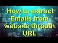 How to extract emails from multiple websites and web pages