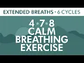 4-7-8 Calm Breathing Exercise Relaxing Breath Technique Extended Breaths Pranayama Exercise