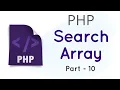 PHP array - search Function in English Part