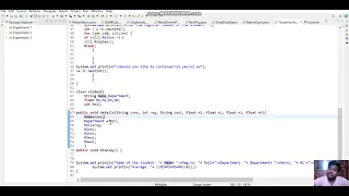 Student Information System JAVA Class Object Oriented Programming