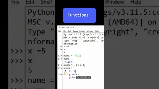 Python Basics in 60 Seconds