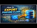 How to Export Feature Class to Geodatabase Feature Class in ArcGIS Pro