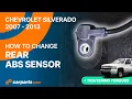 How to replace the Rear ABS Sensor 2007 - 2013 Chevrolet Silverado
