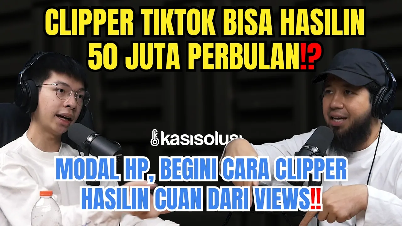 Dapet 50 Juta Sebulan Cuma dari Potong Video⁉️ Bongkar Cara Clipper TikTok Ubah Views Jadi Cuan