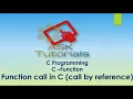 function in c call by reference C programming tutorials for beginner part 28