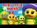 Lagu Lima bebek kecil | Lagu sajak anak-anak | Lagu anak-anak | Preschool Rhymes | Five Little Ducks