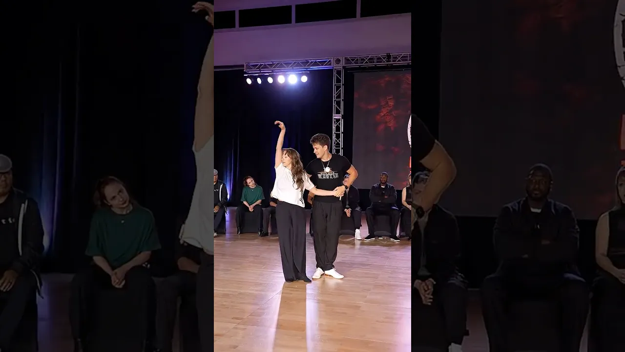The blinding lights we live for 🪩 #westcoastswing #improv