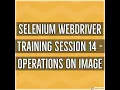 Selenium WebDriver Session 14 - Operations on Images Drag and Drop a web element