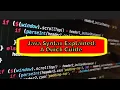 Java Syntax Explained A Quick Guide shamz180