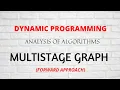 Multistage Graph in Dynamic Programming Shortest Path Using Forward Approach DAA