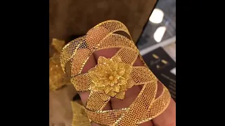 اساور ذهب عيار 21 موديلات جديد و رائعة 