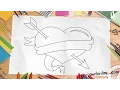 Download Lagu How to draw a Love Heart - Easy step-by-step drawing lessons for kids