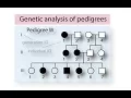 Genetic analysis of pedigrees