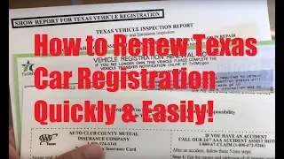 How to Renew Texas Car Registration Quickly Easily AVOID DMV LINES