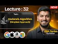 Lecture 32 Maximum Sum Contiguous SubArray Kadane s Algorithm DSA Series by Babbar